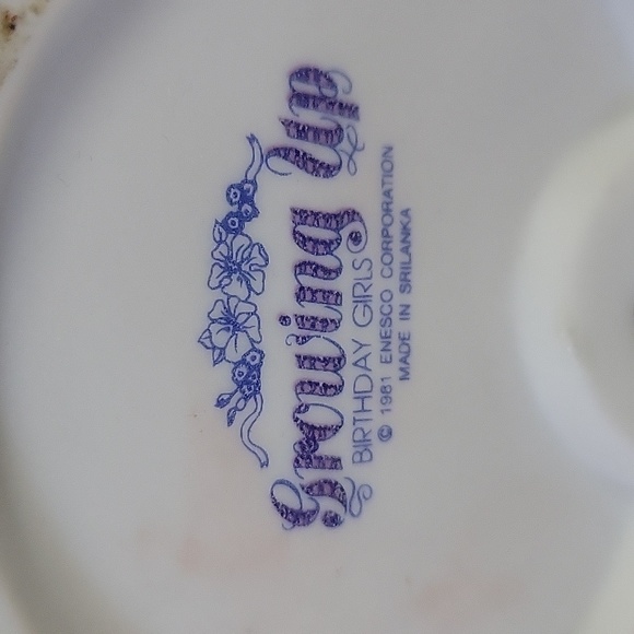 Growing Up Birthday Girls 15 year old Blonde Girl 1981 Enesco Green Dress - Picture 4 of 4